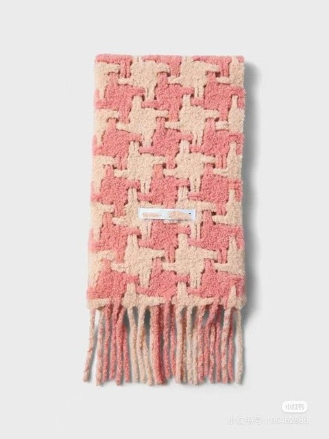 New Scarf Autumn and Winter Multicolor Thickened Plaid Scarf The Same Length Warm Shawl For Men and Women Scarves 46