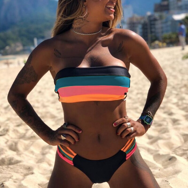 Sexy Bikini Set Brazilian bikini 2022 swimwear Bandeau swimsuit