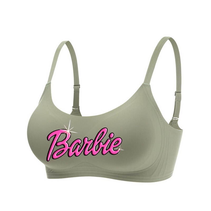 New Women Summer Barbie Underwear Kawaii Girls Push Up No Steel Ring Seamless Bra Vest Anime Soft Intimates Short Tube Tops Gift I