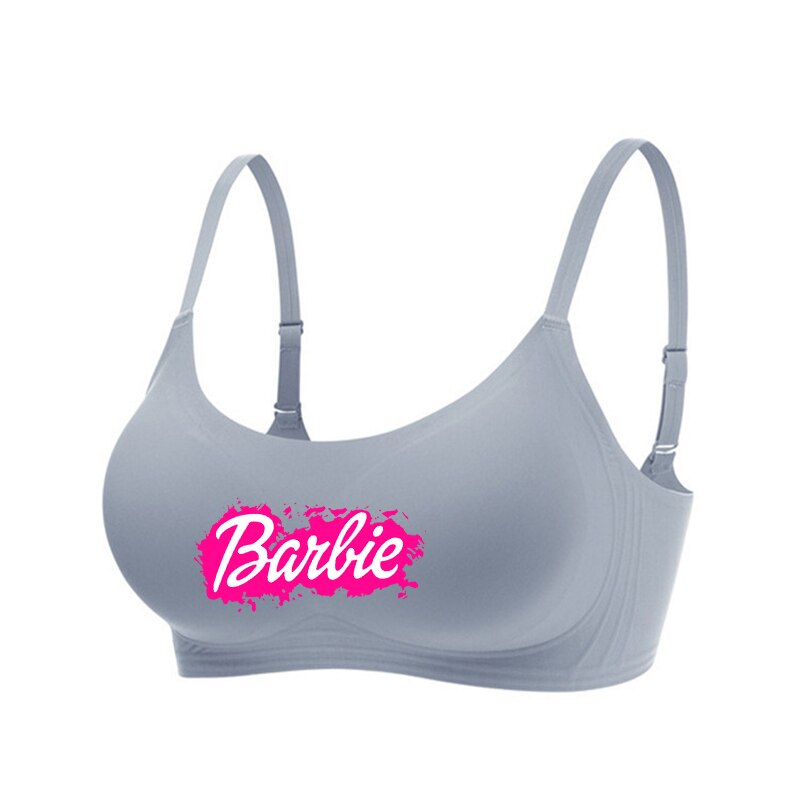 New Women Summer Barbie Underwear Kawaii Girls Push Up No Steel Ring Seamless Bra Vest Anime Soft Intimates Short Tube Tops Gift C
