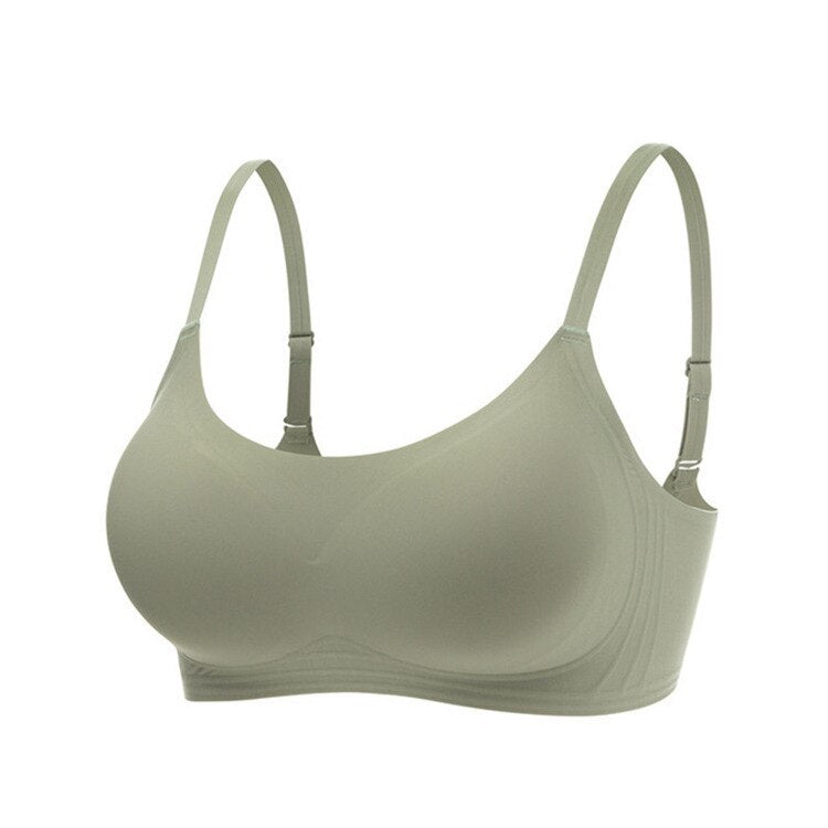 New Women Summer Barbie Underwear Kawaii Girls Push Up No Steel Ring Seamless Bra Vest Anime Soft Intimates Short Tube Tops Gift green