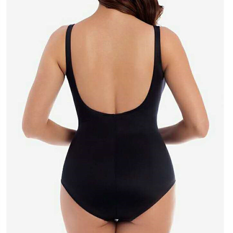One-piece Slimming Solid Color Fashion Swimsuit