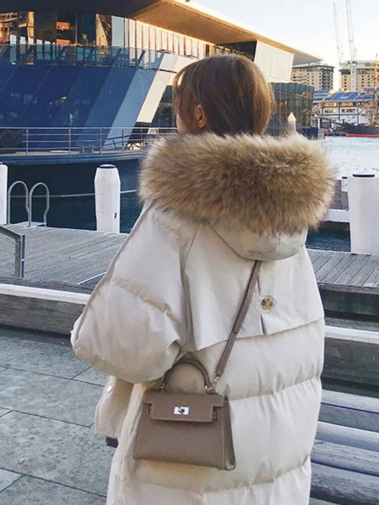 Parka Autumn Winter Jacket Women Clothes Vintage Warm Coat Female Women's Down Cotton Jacket Warm Thick Long Parkas Oversized