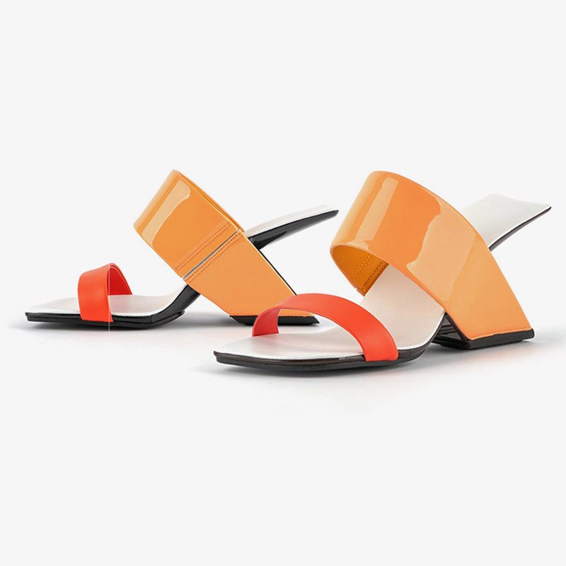 Phoentin 2024 New Brand Design Women Sandals Summer Peep Toe Slippers wedge hollow Heels Fashion Shoes plus size 41 FT2339 orange