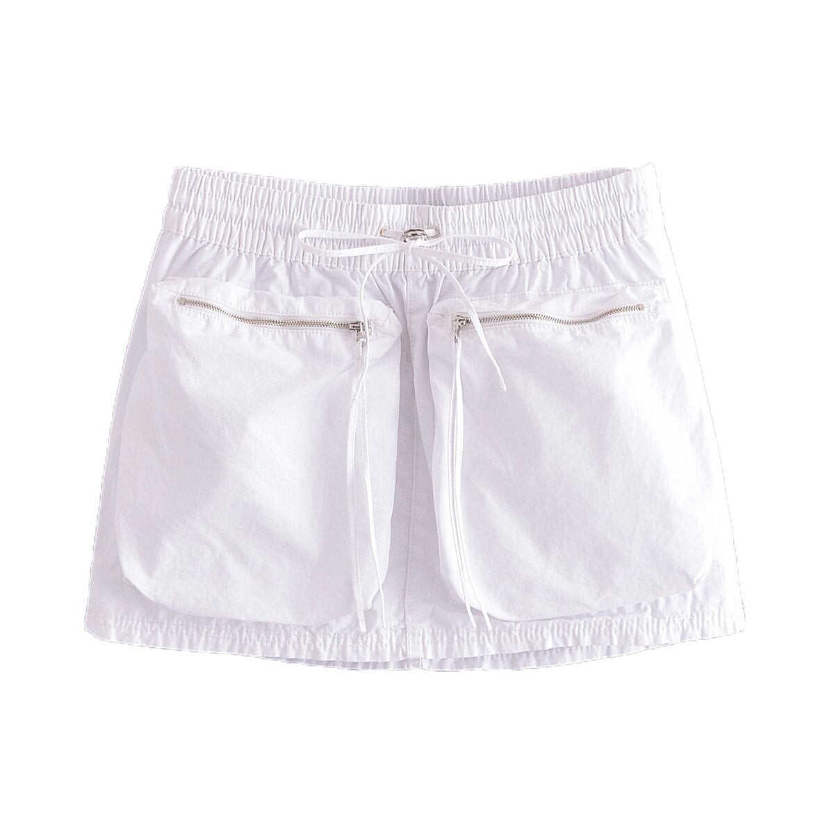 TRAF Women Spring Pilot Jackets Skirt Sets 2024 Fashion Print Long Sleeved Short Coats Pockets Elastic Waist Mini Skirts Outwear Skirt-2