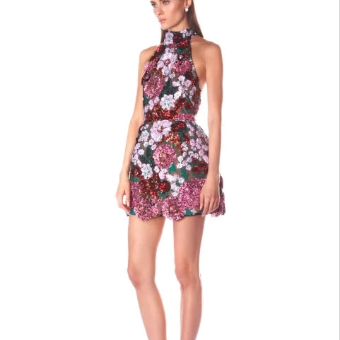 Top Quality Women Sexy Off the Shoulder Embroidery Bodycon Mini Dress Elegant Evening Party Birthday Girls' Vacation Outfit