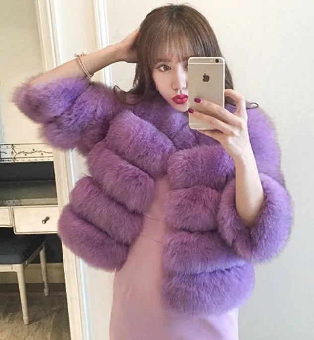 XS-6XL Mink Coat Winter Black White Faux Fur Coat Woman Elegant Fluffy Faux Fur Jacket Top Short Fur Coats Woman Clothing 7