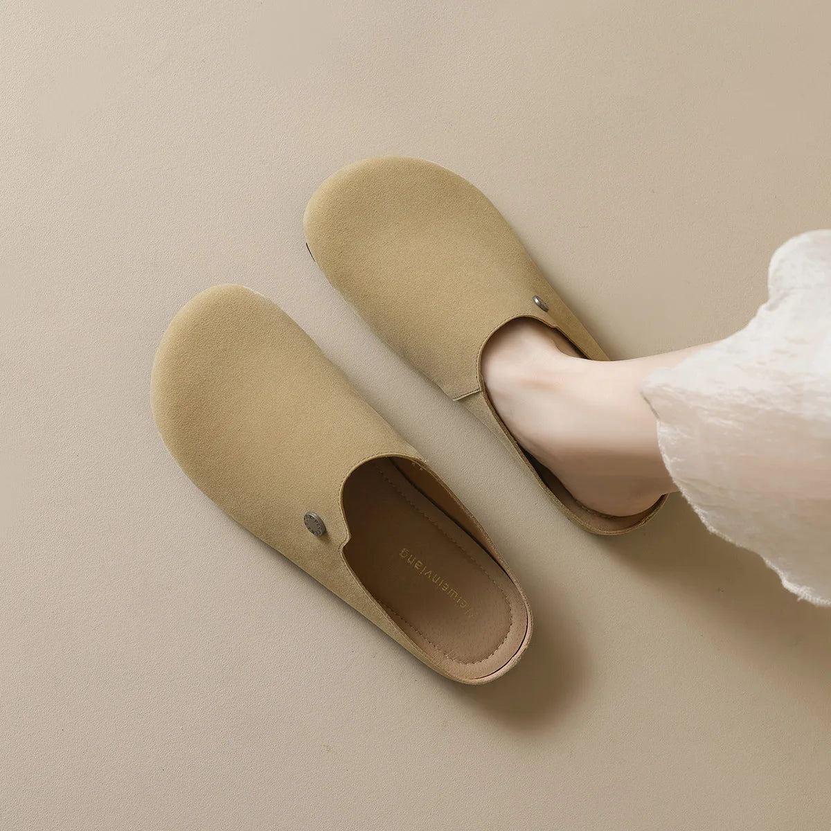 New spring women's outdoor shoes Mules Slippers Ladies' casual flat shoes Work shoes Boat shoes Large sizes 41-43
