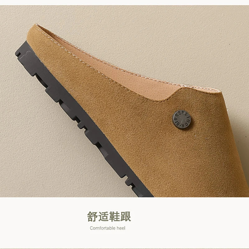 New spring women's outdoor shoes Mules Slippers Ladies' casual flat shoes Work shoes Boat shoes Large sizes 41-43