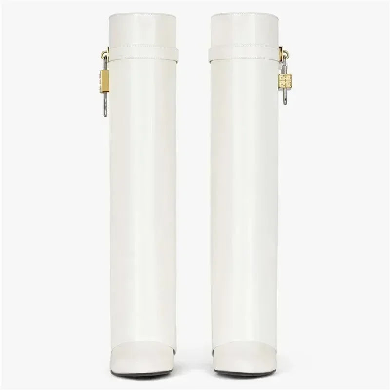 European and American Metal Lock Fasteners for High Tube Skirts, Boot Slopes, Leg Sleeves, Knee Length Boots, Platform Boots