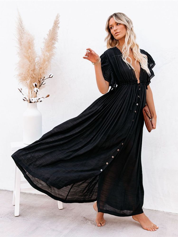 White Knitted Beach Cover up dress Tunic Long Pareos Bikinis Cover ups Swim Cover up Robe Plage Beachwear LXF20097D1