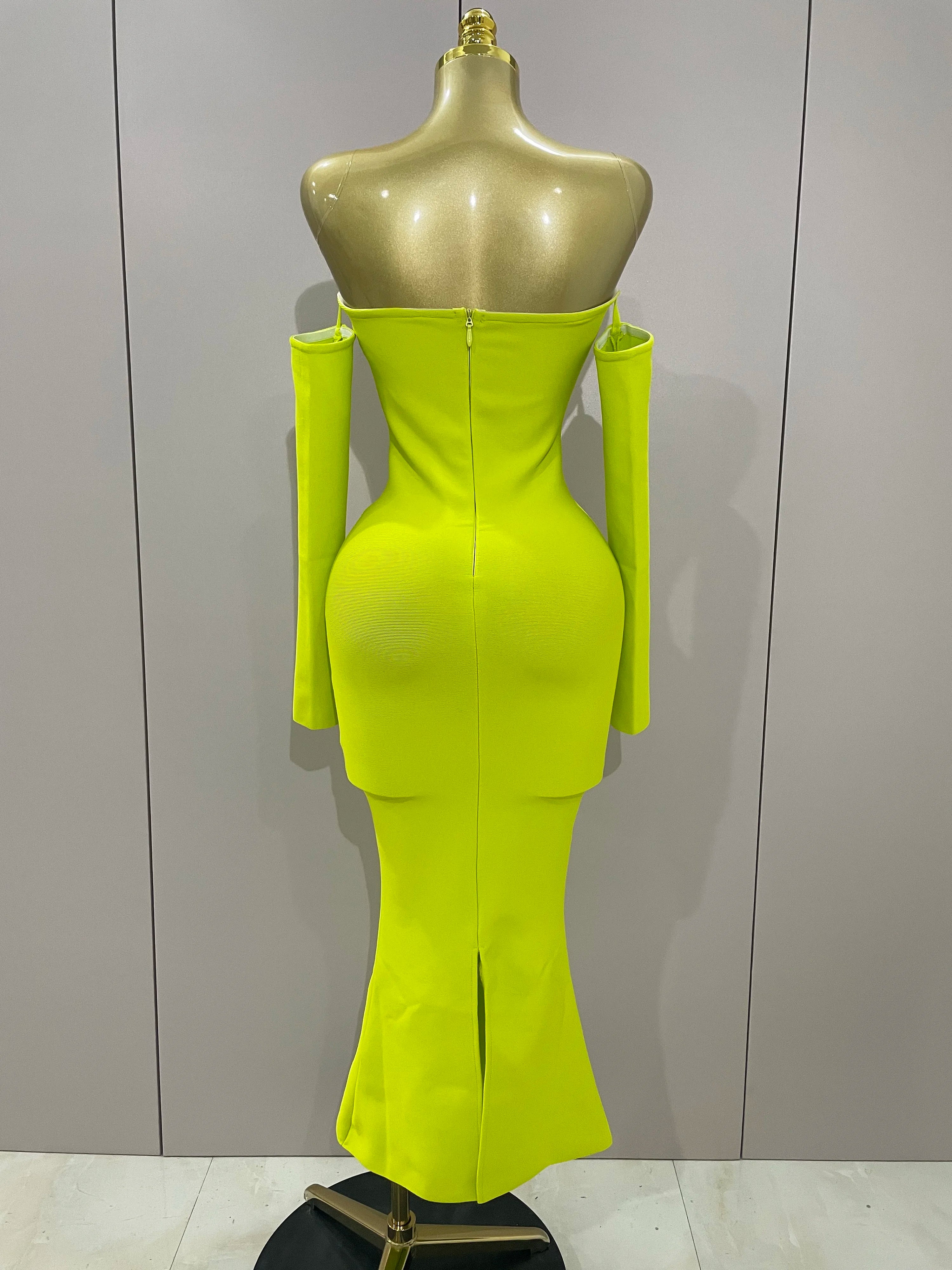 Sexy Off Shoulder Luxury Diamonds Long Bodycon Bandage Dress 2025Women Celebrity Elegant Prom Gown Birthday Club Cocktail Dress