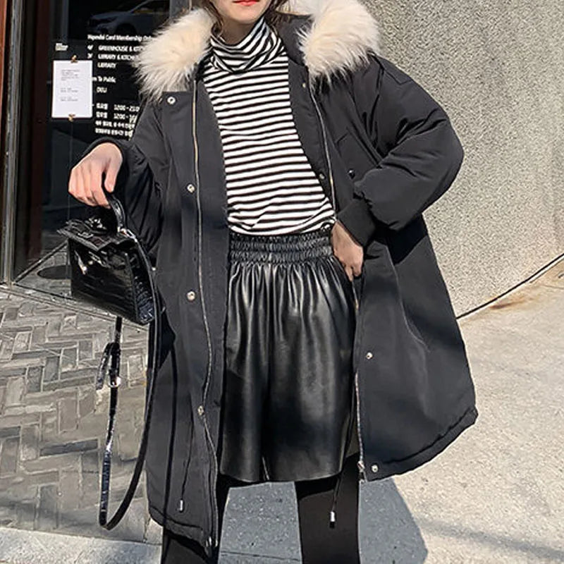 2023 Autumn Winter Korean Solid Color Leather Shorts Trend Women's Clothing All-match Casual Elastic High Waist Pants For Female