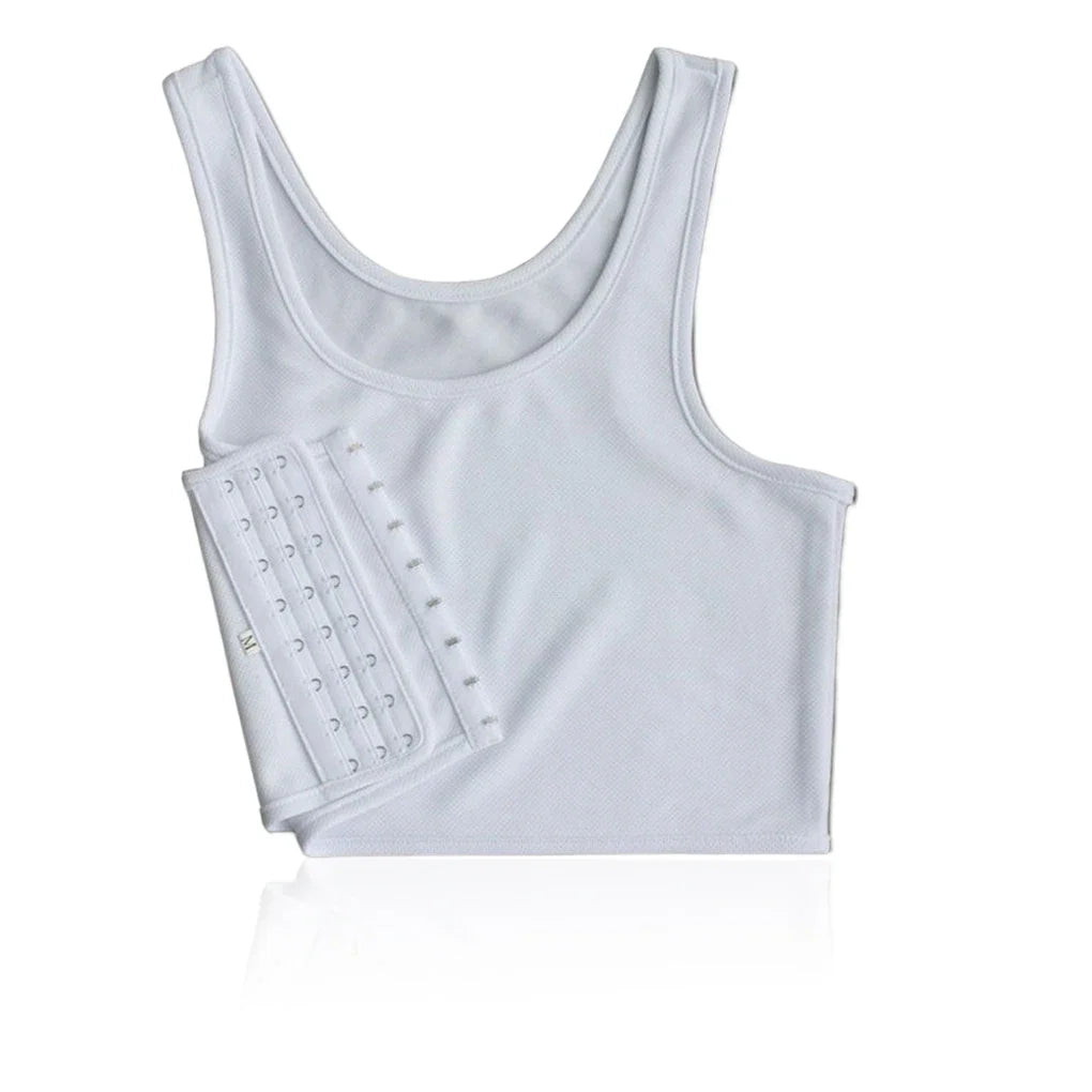 S-XL Flat Breast Binder Les Corset Lesbian Underwear Women Seamless Summer Short Vest Plus Size Tank Top Shaper Bustier