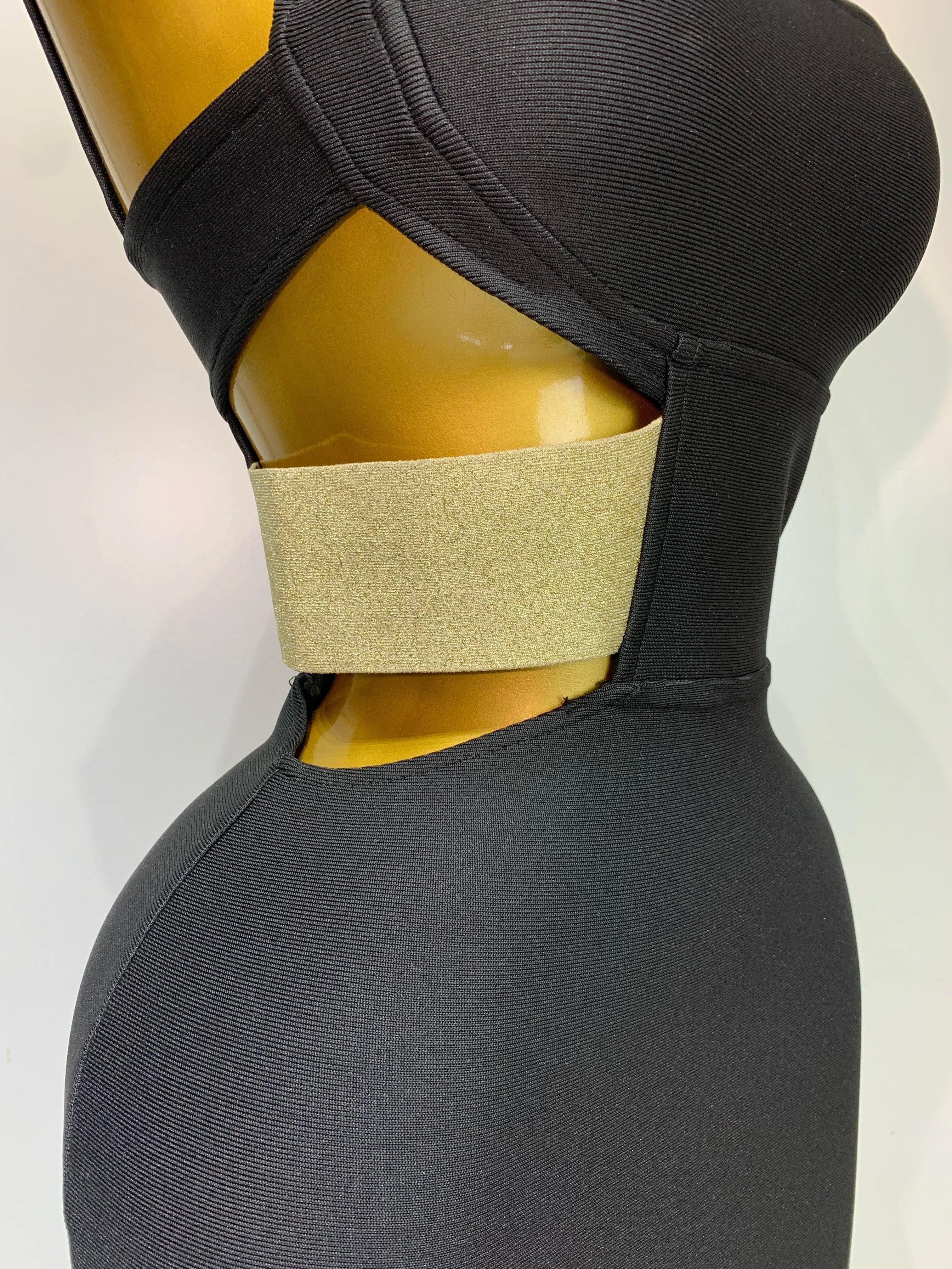 Luxury Birthday Dress Women Sexy Backless Black Bodycon Bandage Mini Dress Celebrate Birthday Evening Party Fashion Dress