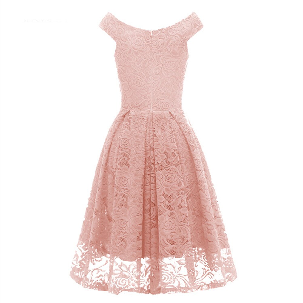 Robe Hoco plissée en dentelle florale, sans manches, col en V, pour adolescentes, Champagne, robe de bal courte élégante