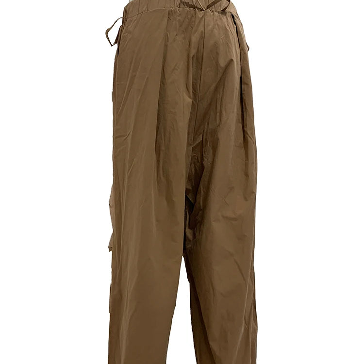 Lautaro Spring Autumn Long Oversized Baggy Wide Leg Pants Men Elastic Waist Drawstring Loose Casual Korean Fashion Clothes 2025