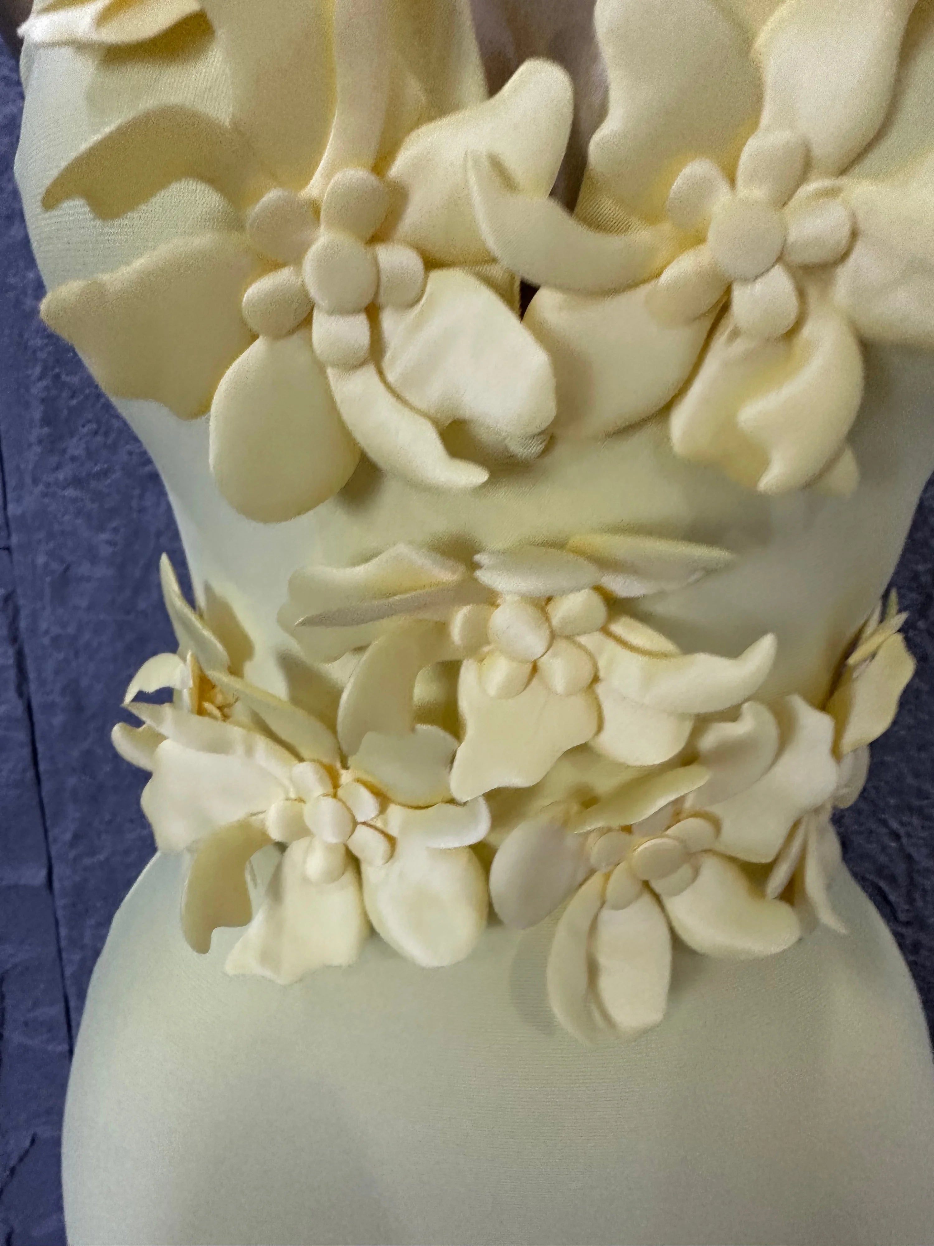 Elegant Yellow Strapless Sweetheart Neck Mermaid Dress 3D Flower Fitted Flare Hem Evening Birthday Gala Banquet Party Outfit