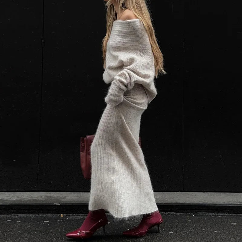 Lygens Knitting Elegant Bodycon Solid Stretchy High Waist Women'S Skirts Winter Wholesale Streetwear Korean Y2K Fashion Clothes