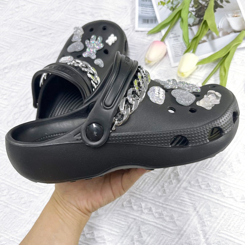 Women Slippers 3cm Platform Fashion Sandals Girls Outdoor Clogs Beach Slides Soft Slippers