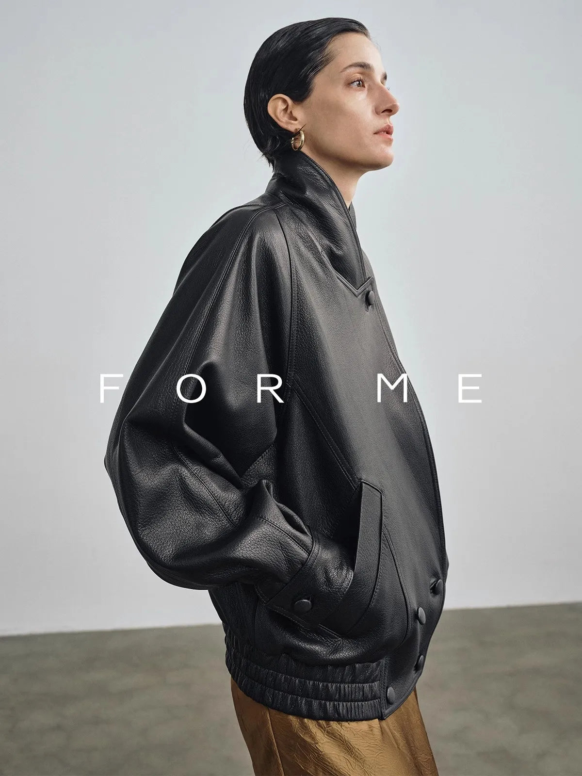 Lautaro Spring Autumn Cool Brown Pu Leather Jacket Women Long Sleeve Double Breasted Luxury Designer American Retro Clothing Black