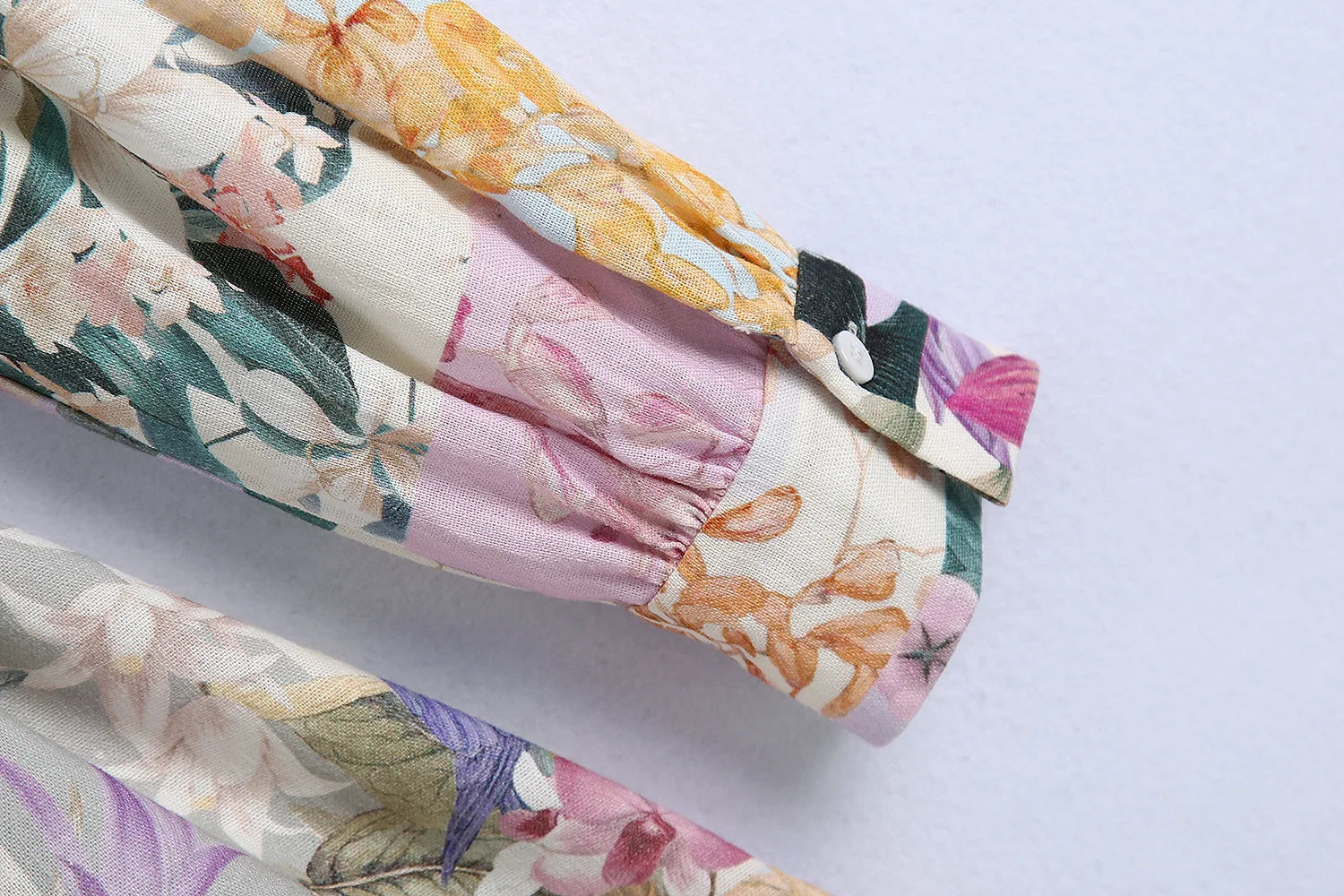 TEELYNN Boho Floral Print Summer Dress for Women Vintage O-neck Long Sleeve Dresses 2022 Beach Wear High Waist Loose Vestidos