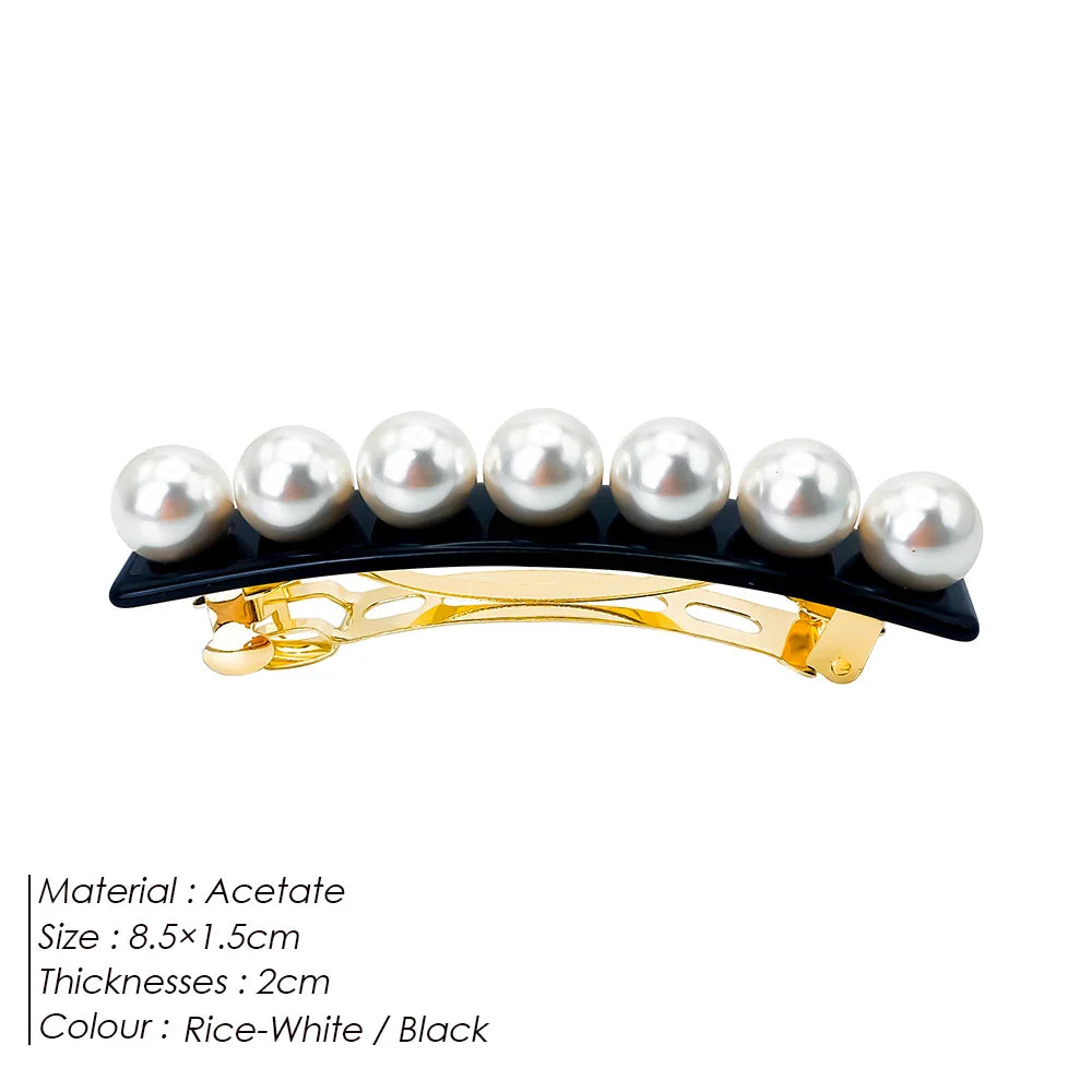 eManco Hair Jewelry Classic Fashion Pearl Side Clips Matching Dresses Gift For Her Princess Accessories Minimalist Factory Price