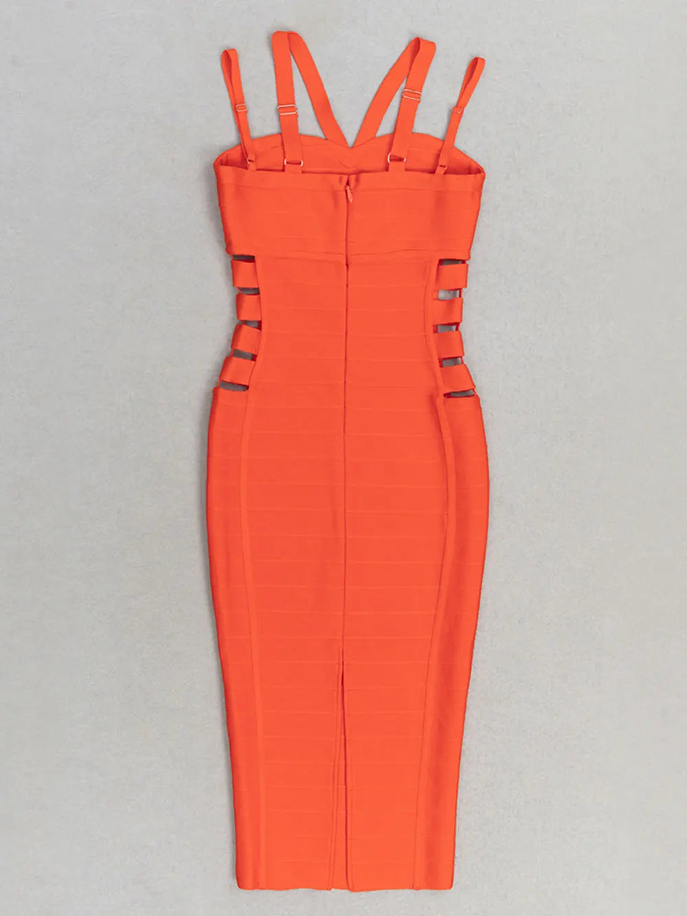 2025 Sexy Women's Bandage Dress Spaghetti Strap Sleeveless Bodycon Hollow Design Dress Cocktail Evening Party Vestidos
