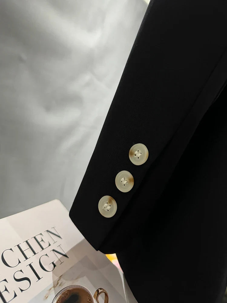 LANMREM Patchwork Design Niche Blazer For Women Color Block Single Breasted Office Lady Fashion Coat Clothing New 2DA5205