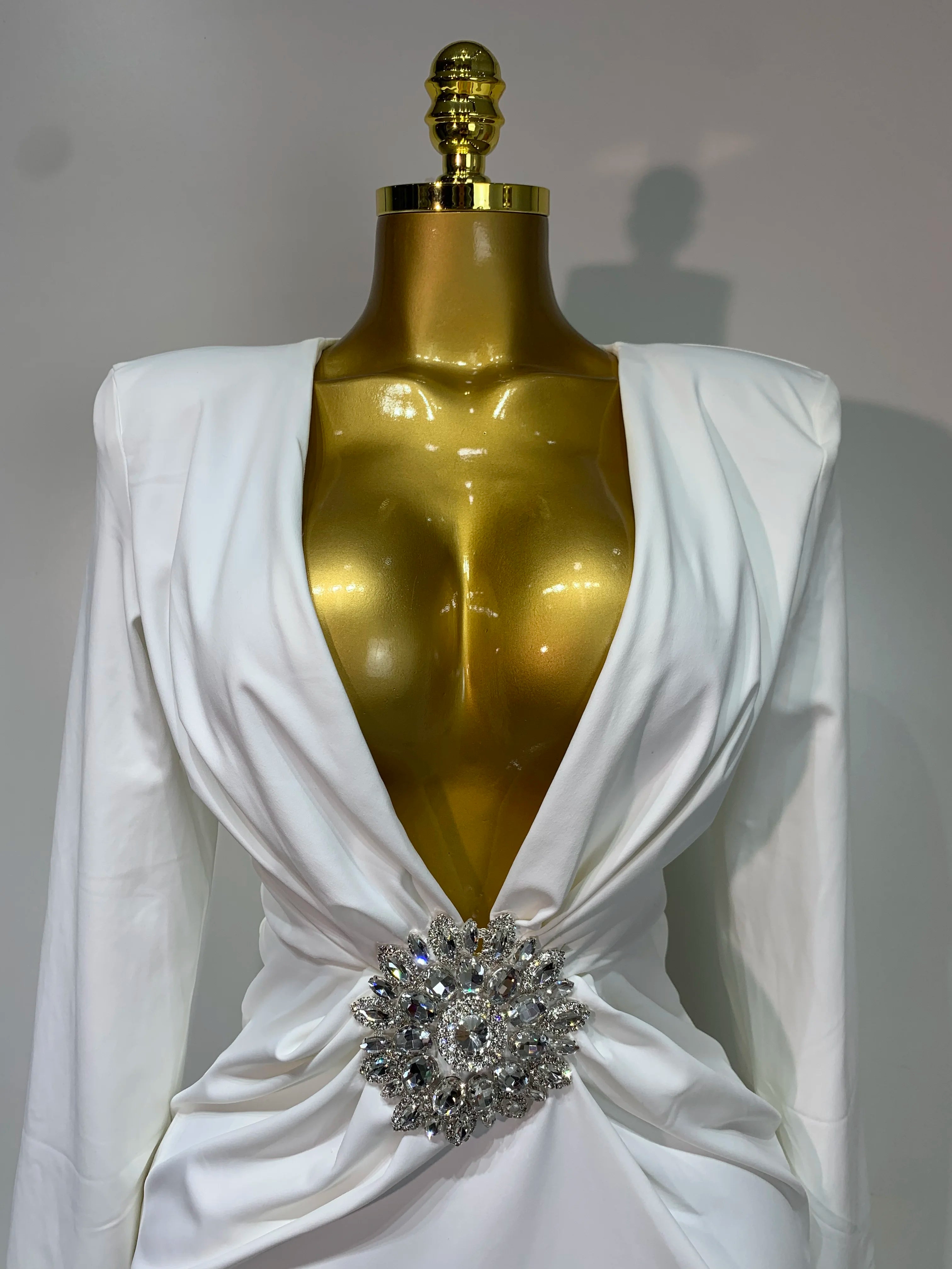 Women Long Sleeve Deep V-Neck Bodycon Long Dress Elegant Evening Party Club Celebrate Cocktail Outfit Luxuru Birthday Dress