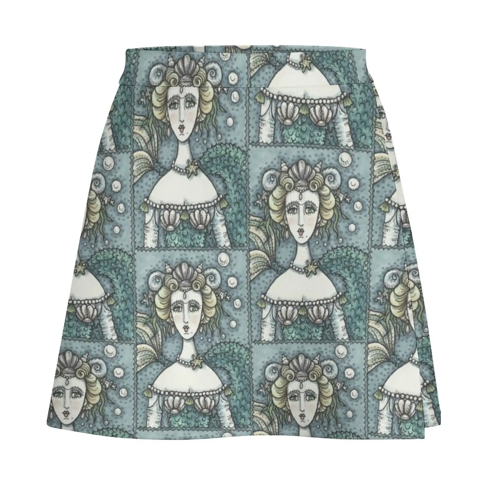 GOTH MERMAID NEPTUNES PARAMOUR Mini Skirt Summer dress korean ladies summer Female clothing luxury clothes women