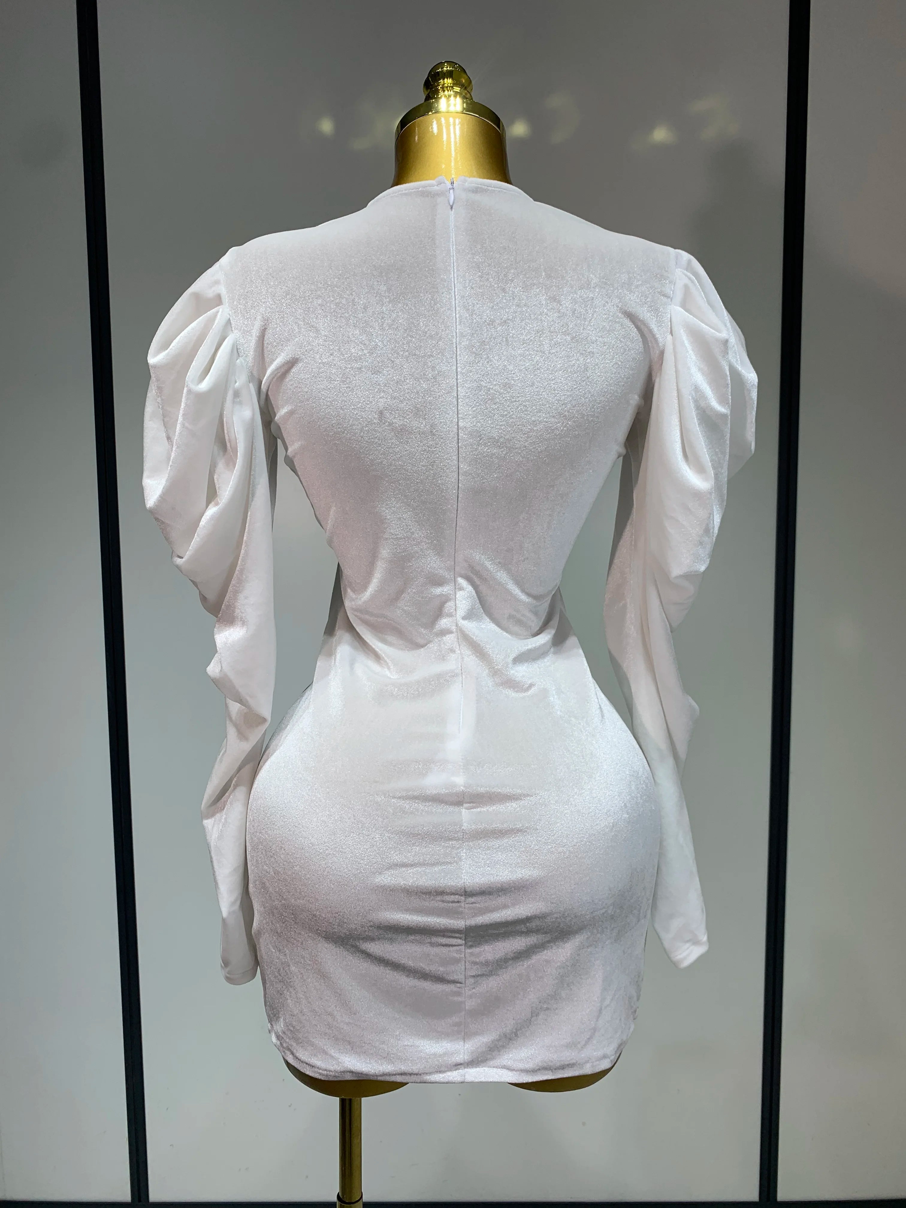 Sparkly Crystals Sexy Mesh Velvet Mini Dress 2025 Women White Elegant Evening Party Luxury Birthday Nightclub Stage Costume