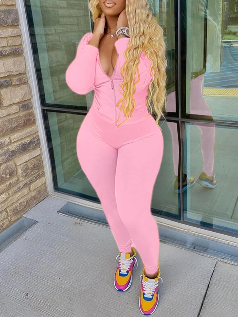 LW Plus Size Autumn Womens Kangaroo Long Sleeve Casual Tracksuit Set Hooded Collar Pocket Design Two Piece Pants Set Outifits