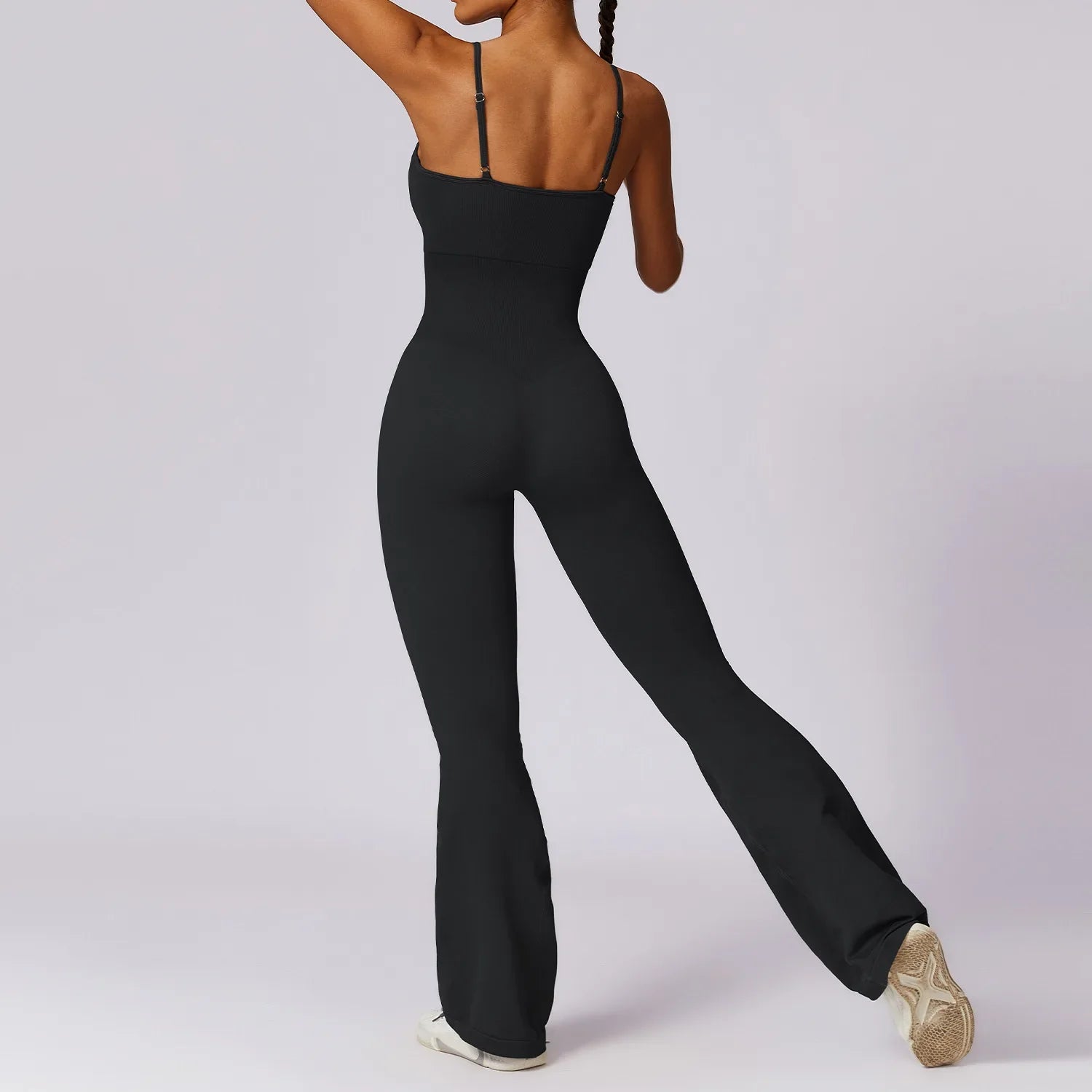 Seamless Jumpsuit Gym Set Women Training Yoga Suit Sportswear Women Sports Jumpsuit Fitness Rompers Stretch Workout Bodysuits Advanced Black