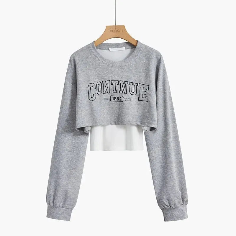 Women's Autumn Tracksuit Suit Korean Elegant Casual Short Long Sleeve Sweater+Vest+Spoort Pants 3 Piece 2024 New Matching Set Gray Sweater