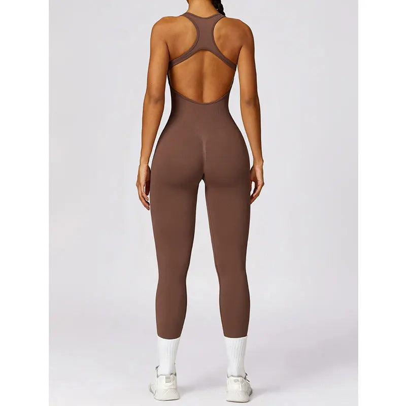 New Yoga Set Seamless Women's Jumpsuits One-Piece Gym Push Up Workout Clothes Fitness Bodysuit Sportswear Tracksuit Short Sleeve