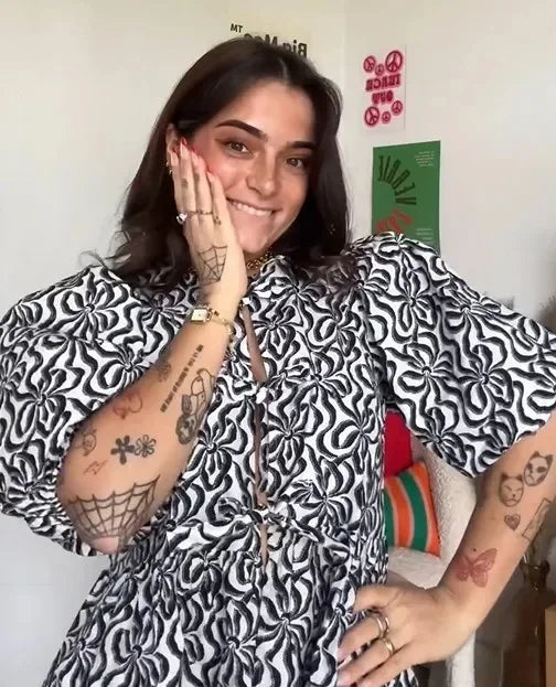 Duomofu Leopard Bow Lace Up Women Shirts Blouses Loose Y2K Puff Sleeve Pleat Shirt Top Summer New Cropped Lady Streetwear Print