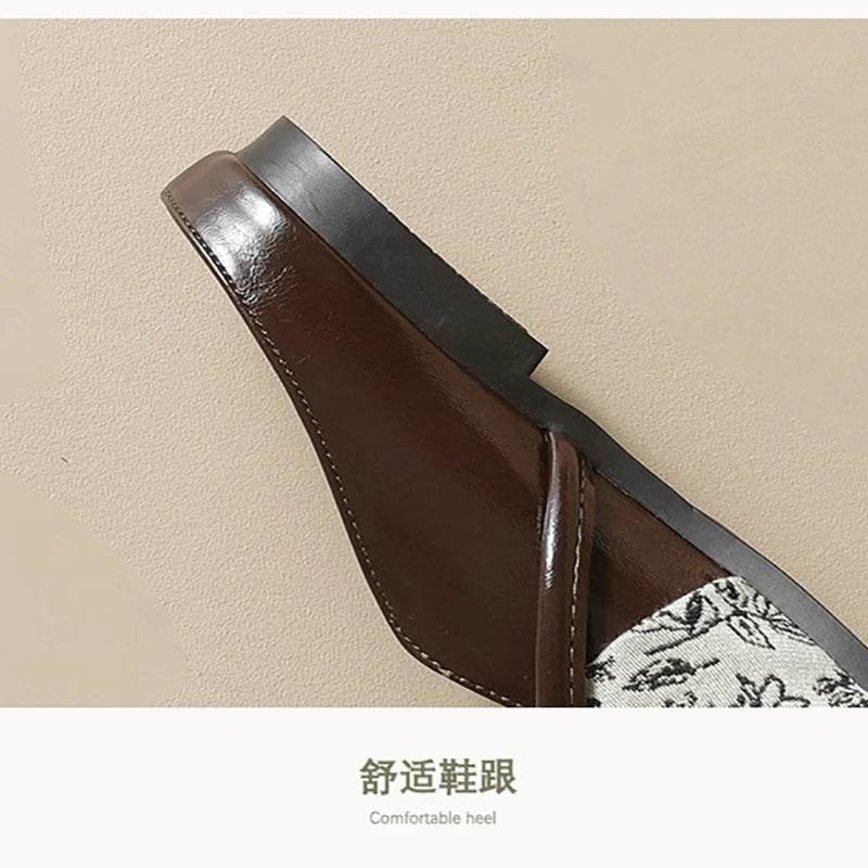 New spring women's outdoor shoes Mules Slippers Ladies' casual flat shoes Work shoes Boat shoes Large sizes 41-43