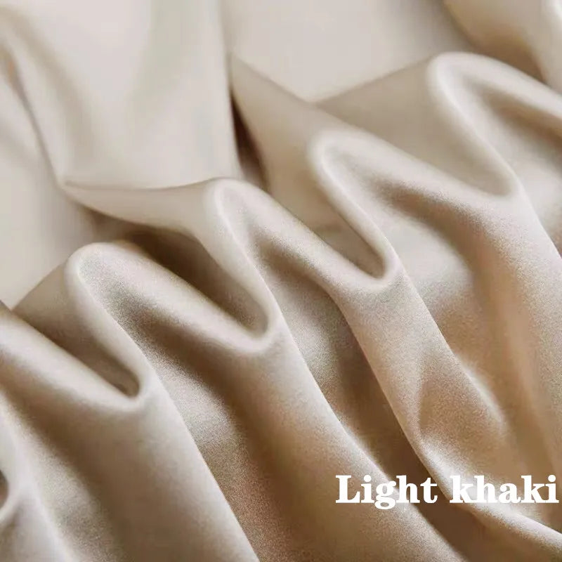 Women Korean Fashion Satin Office Lady Tank Top Summer ice Silk Tank Top Solid comfortable elegant wild shirt Black White Pink light khaki