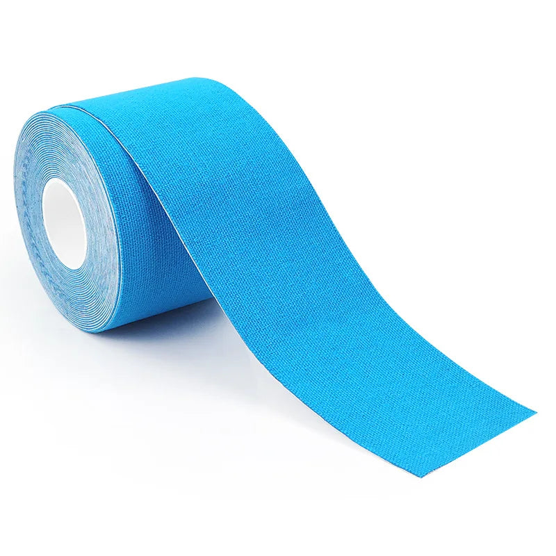 5 Size Kinesiology Tape Medical Athletic Elastoplast Sport Recovery Strapping Gym Waterproof Tennis Muscle Pain Relief Bandage Blue