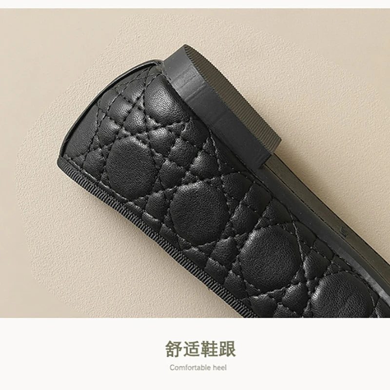 New spring women's outdoor shoes Round toe design Black Mary Jane shoes Ladies casual flat shoes Work shoes Boat shoes 41-43