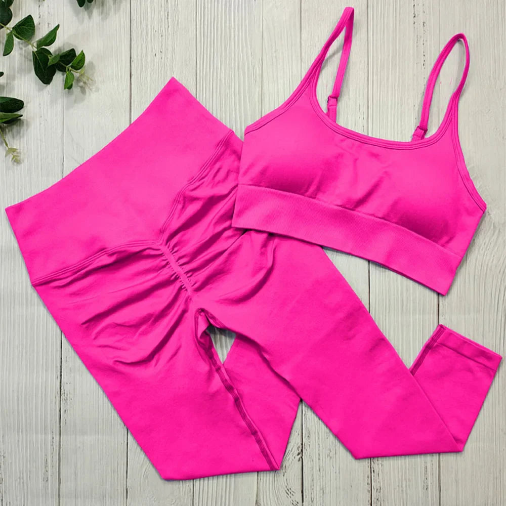 Sportswear Women Seamless Sports Clothing Fitness Suit Yoga Set Workout Clothes For Women Gym Outfit Wear Tracksuit Activewear