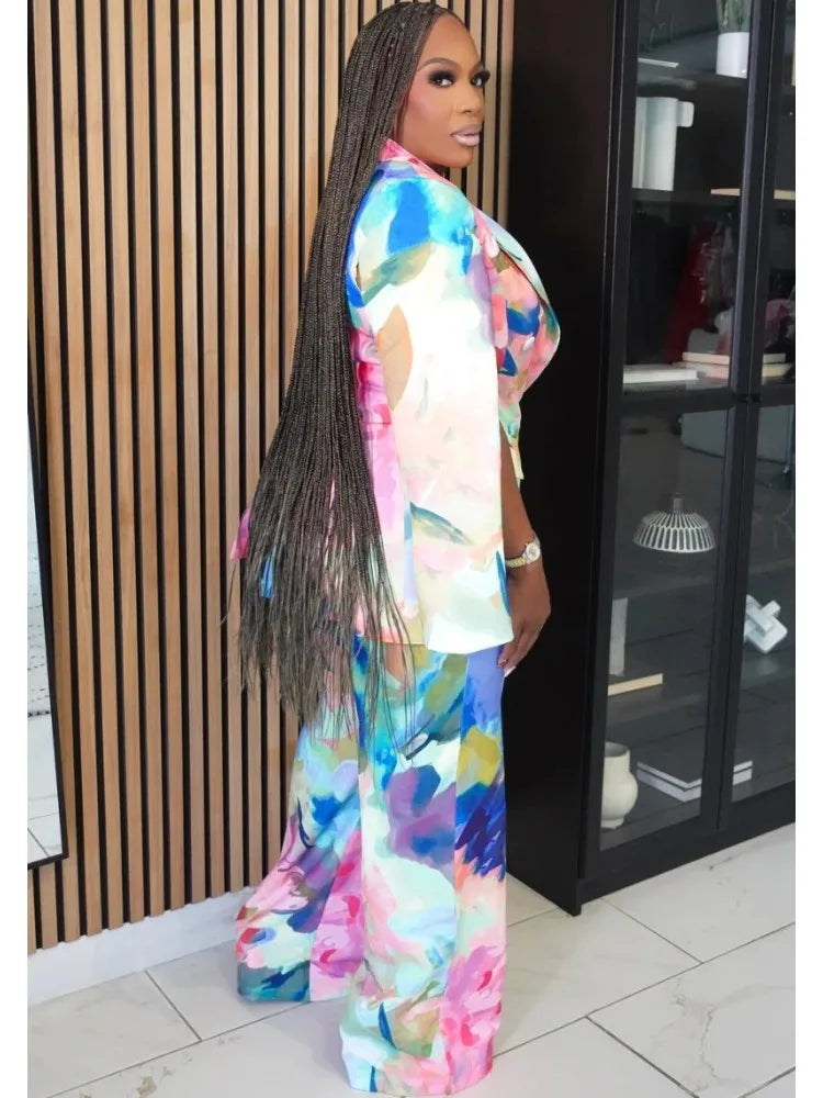 2 Piece Women Sets 2025 Plus Size Autumn Winter Matching Sets Black Two Pieces Sets Top Pants Suits Outfits Clothing