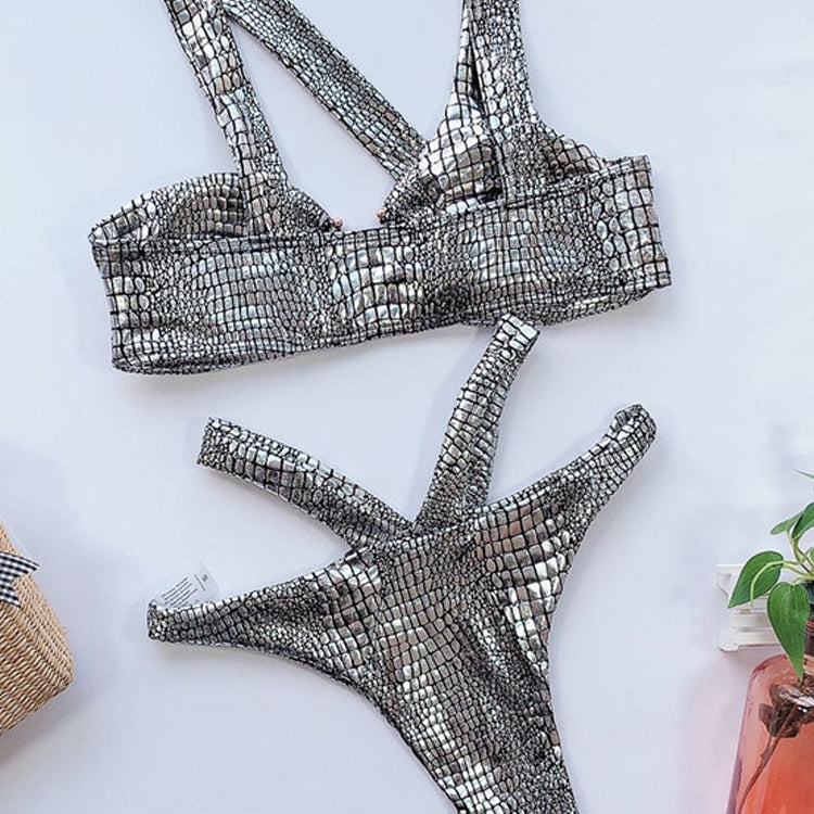 Vigorashely Bandage Swimwear Sexy Snake Bikini 2024