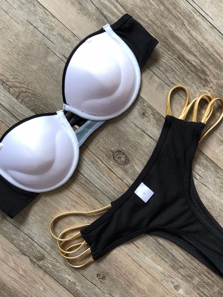 Push Up Swimwear Women Micro Bikinis Plus Size