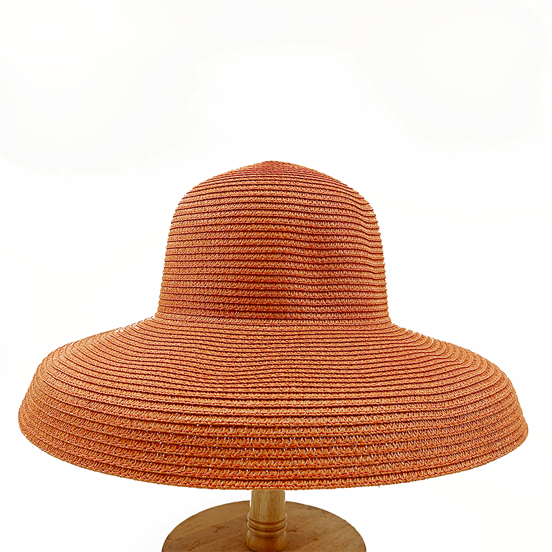 Summer hat new female sun hat folding beach hat big brim travel sunscreen Hepburn wind sun hat travel 4 55-58CM