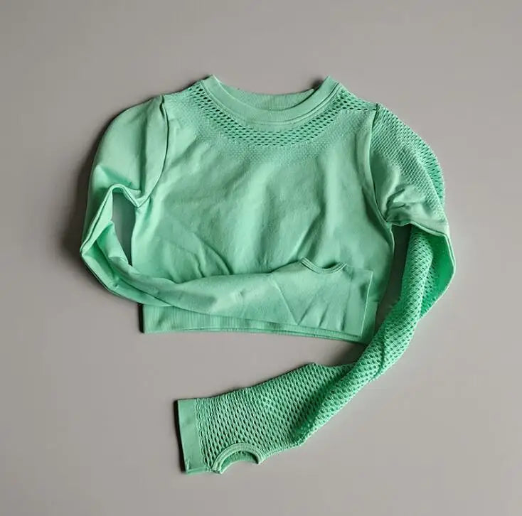 1/2Pcs Seamless Yoga Set Women Gym Sportswear Outfit Yoga Pant Leggings One Shoulder Sports Bra Workout Cloth Tracksuit green top