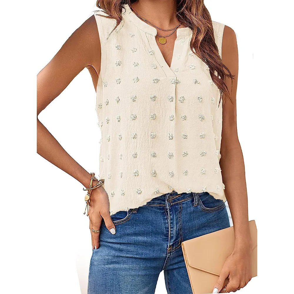 Womens Tops Summer Tank Top for Women Sleeveless Shirts 2023 Spring Corset V Neck Dressy Casual Tshirts Beige