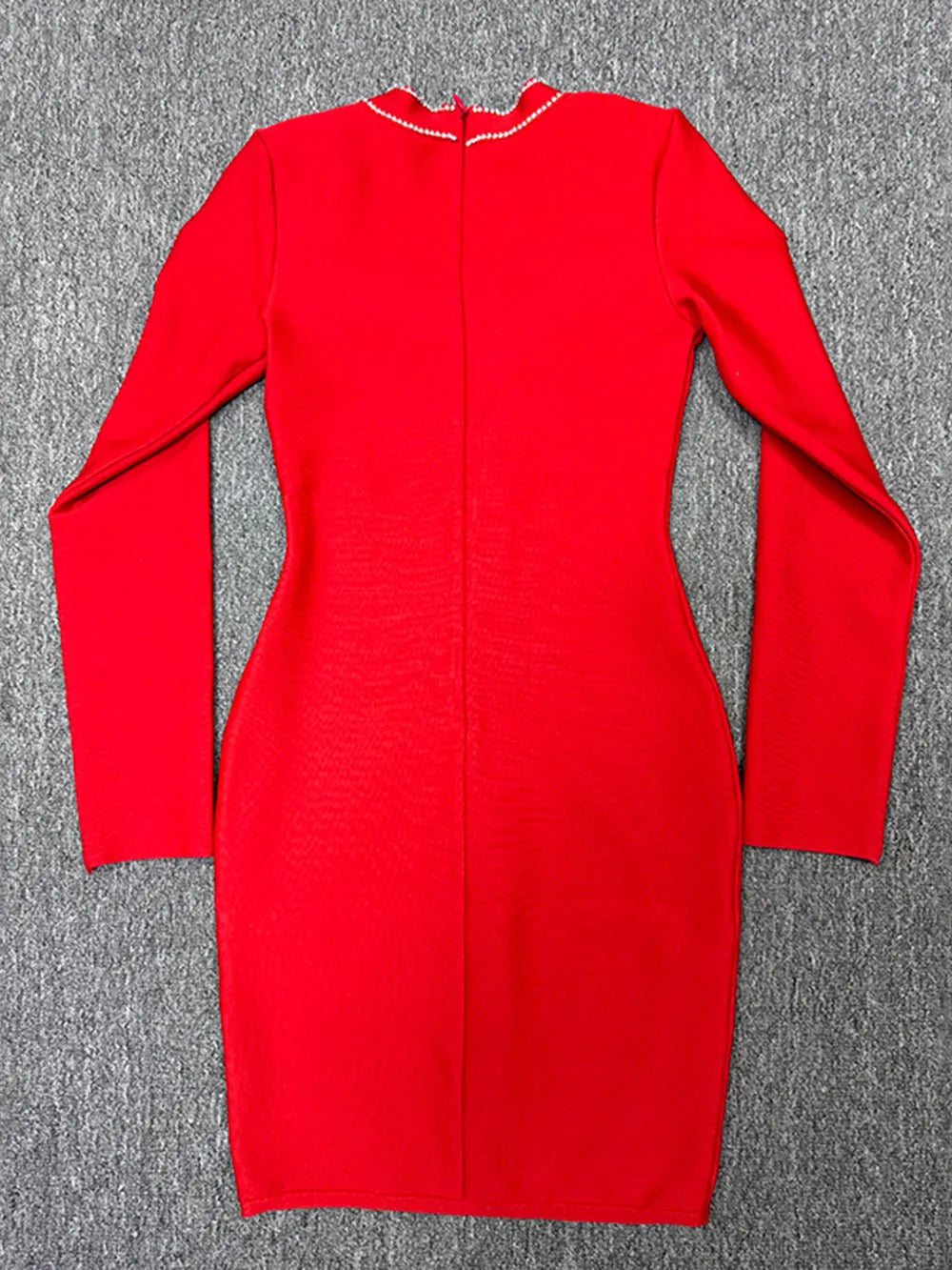 2025 Spring Elegant Women Diamond Set Bandage Dress V-neck Long Sleeve Bodycon Single breasted Mini Dress Evening Party Vestidos