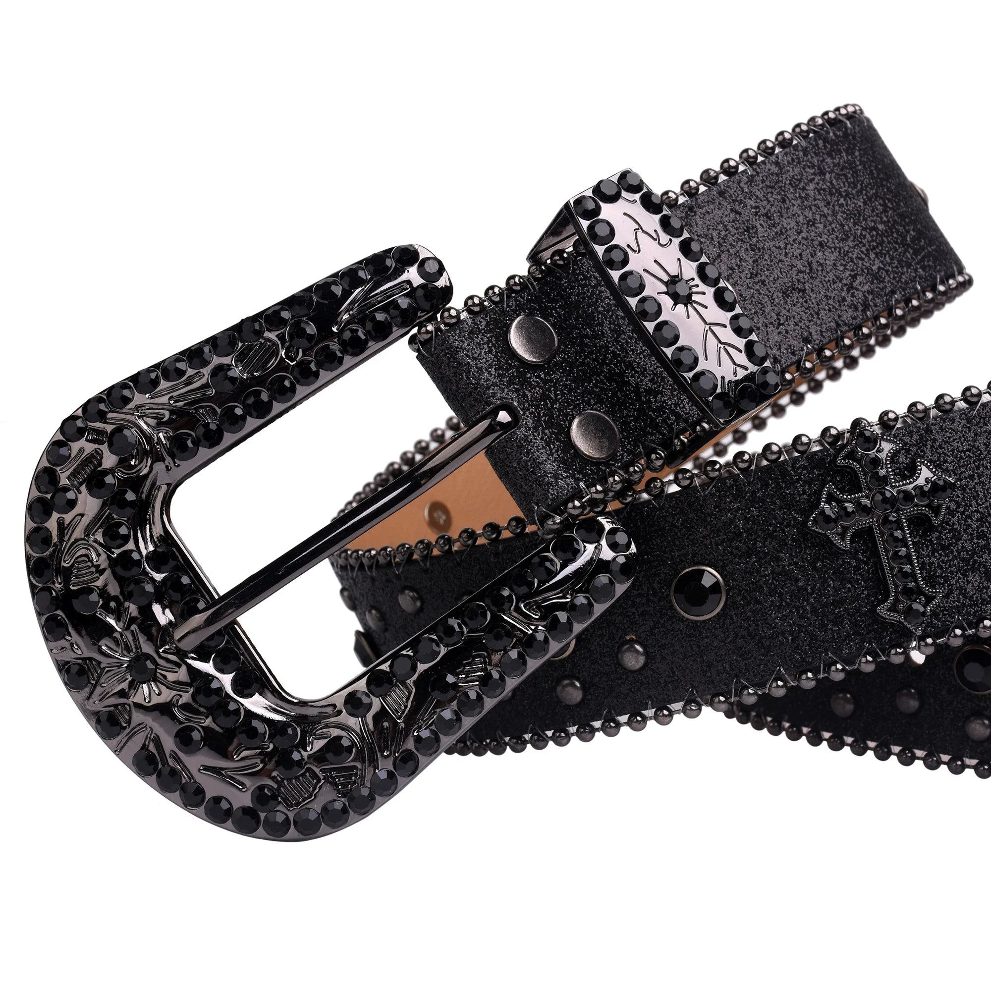Man-made Diamond Belt, ladies fashion Western Cowboy Rhinestone belt design leather belt inlay man-made diamond belt jeans